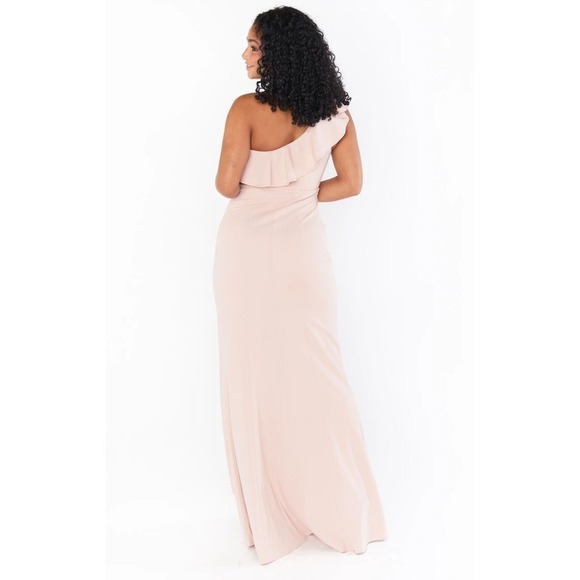 Show Me Your Mumu Florentine Maxi Dress Dusty Blush Stretch XS - Picture 3 of 4
